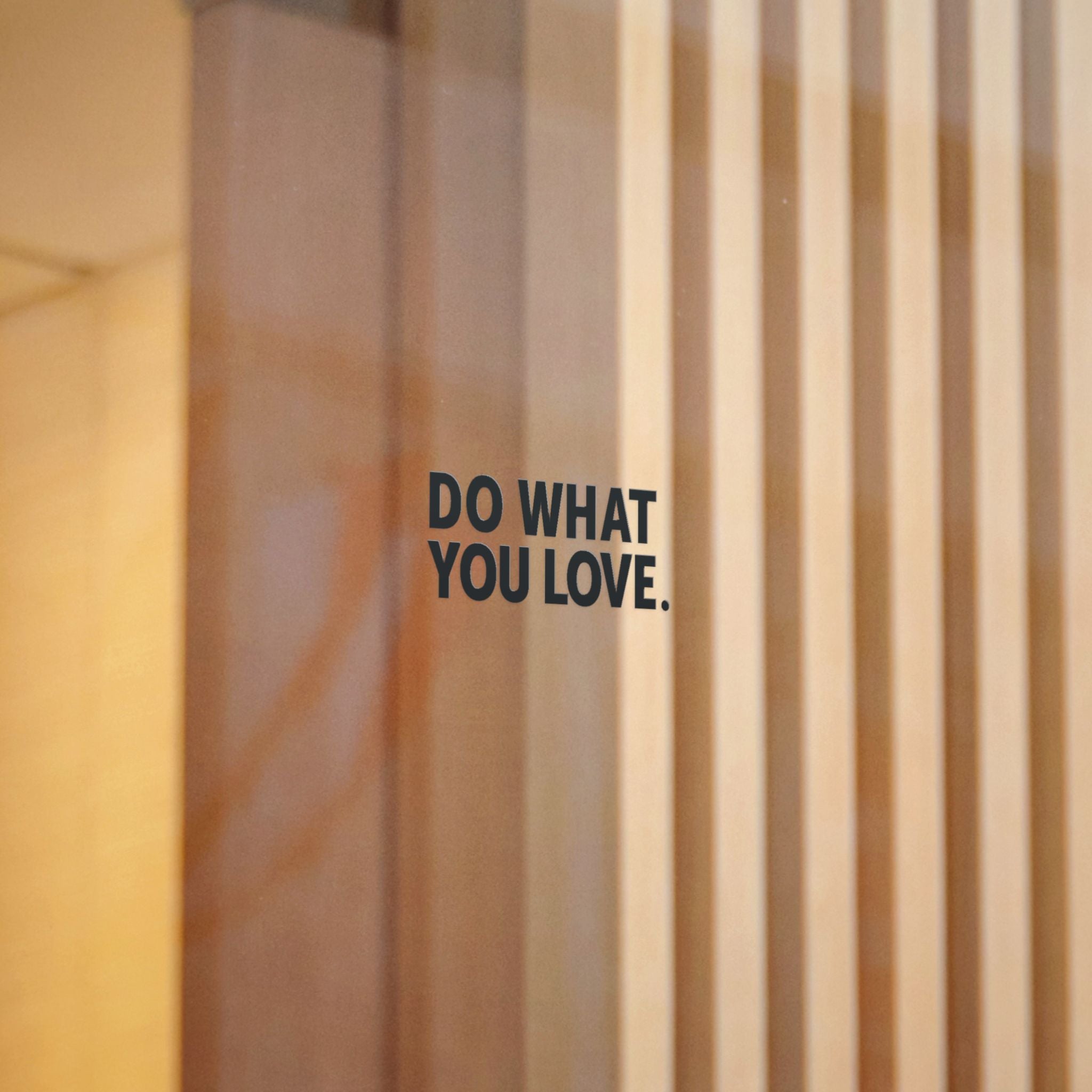 Do What You Love Die-Cut Sticker (Black) — Motivational Vinyl Sticker for Laptops, Water Bottles & Mirrors